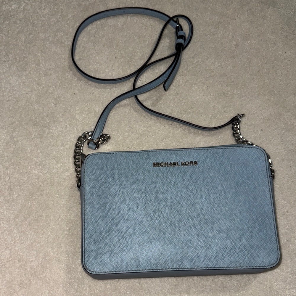 Michael kors purse blue cross body bag